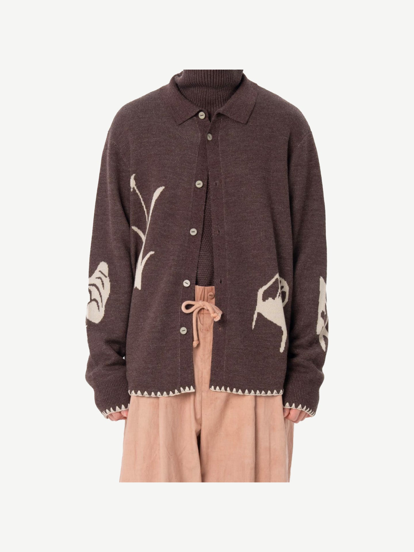 KNIT VOYAGE SHIRT, BROWN