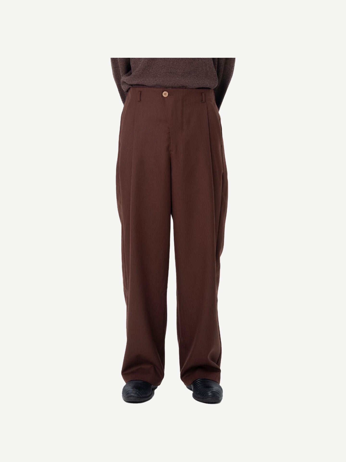 COAST SUIT PANTS, BROWN