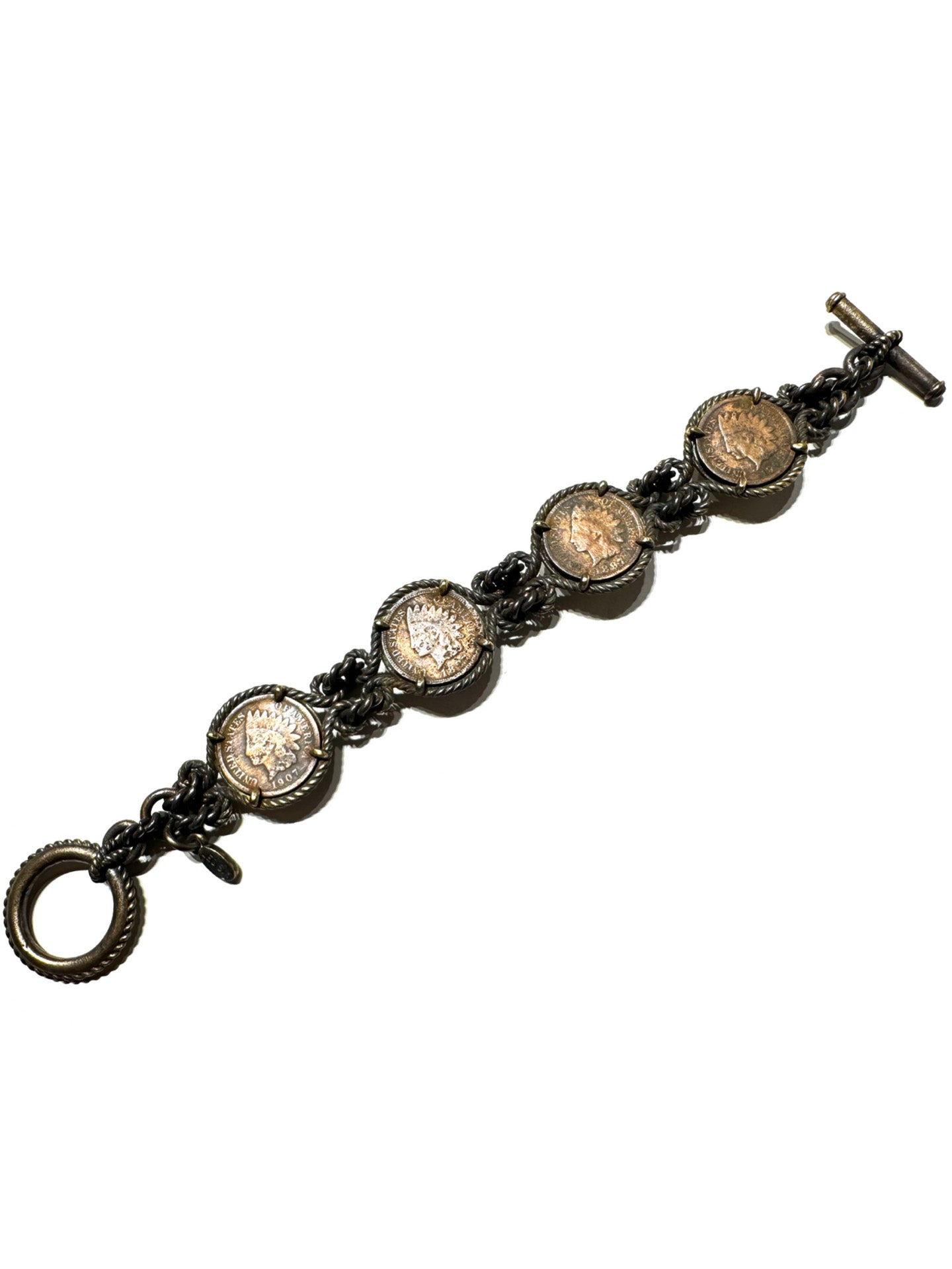 LATCH RUSTED BRACELET, Coin2