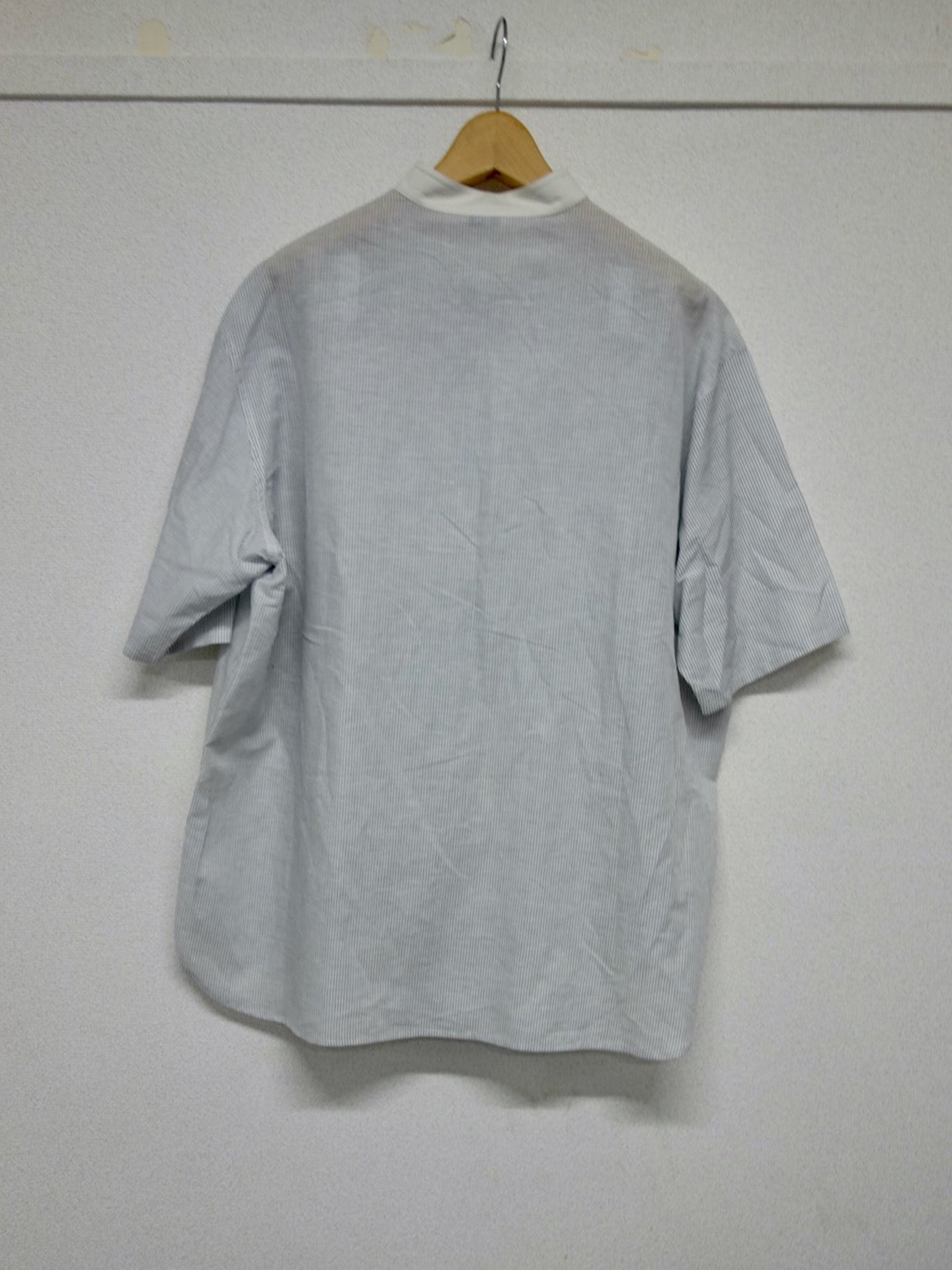 S/S MUSLIN SHIRT, White Stripe