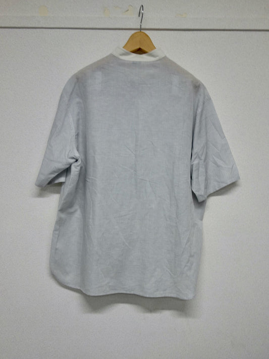 S/S MUSLIN SHIRT, White Stripe