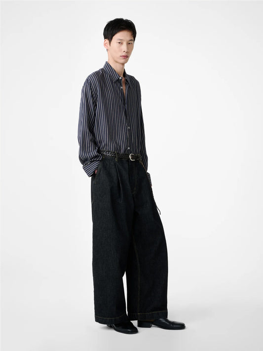 SINGLE PLEAT PANT, BLACK
