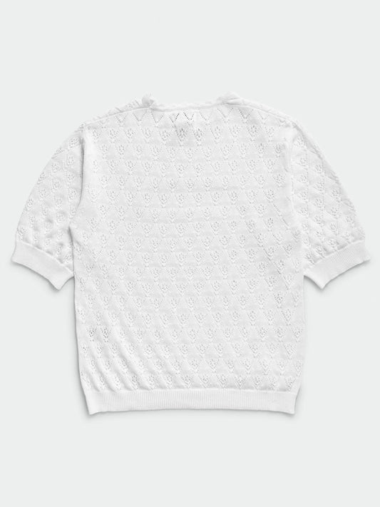 COMUNIONE KNITTED TEE, White