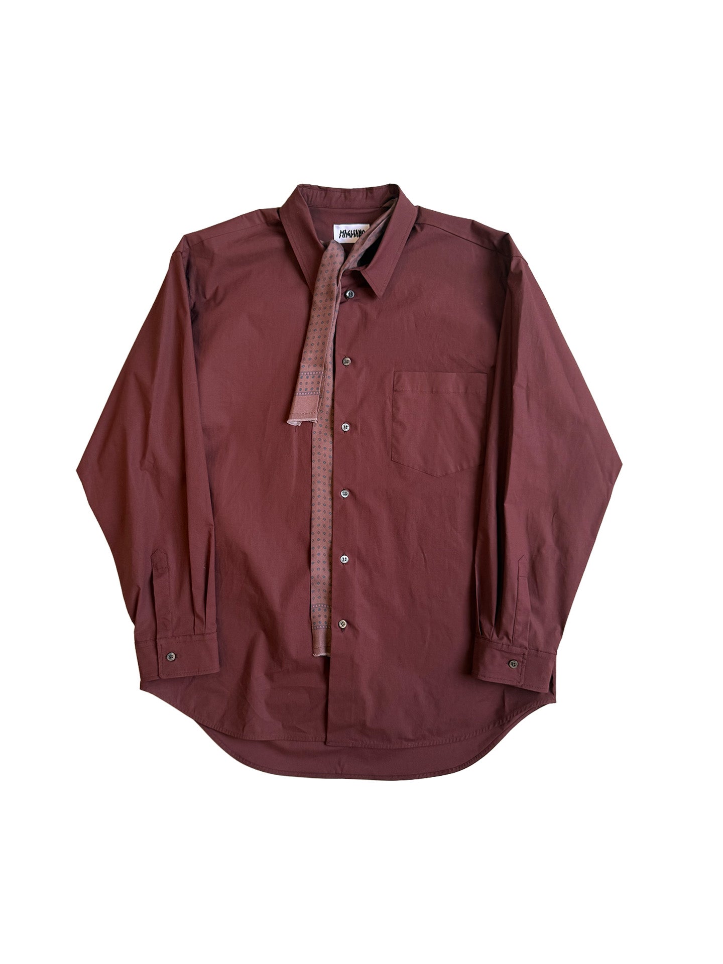 CRISPY PENNA LONG SLEEVE, Brick