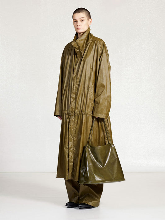 NO.351 TECHNICAL LONG COAT, GREEN