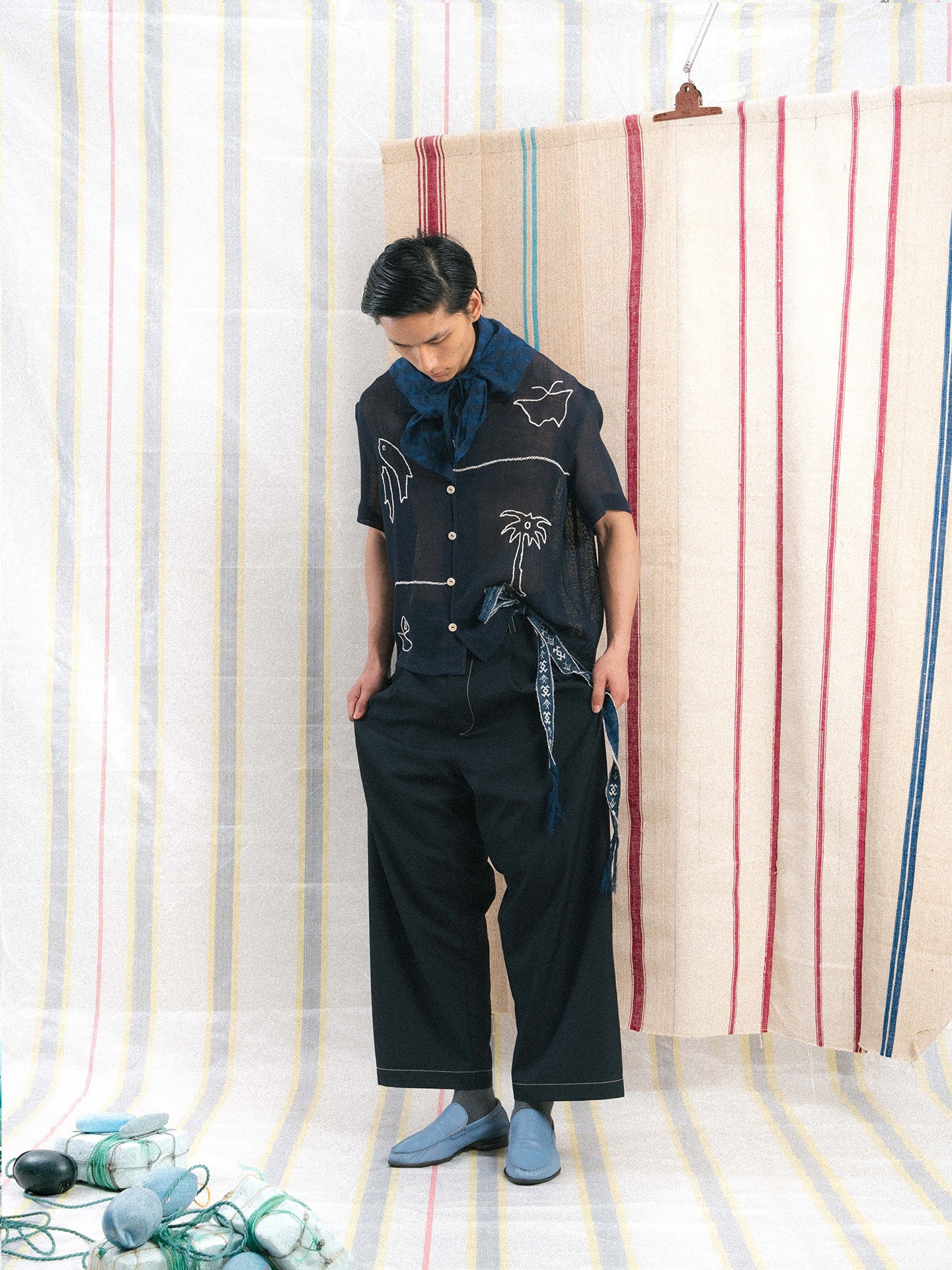 LI REEL PANTS, Navy