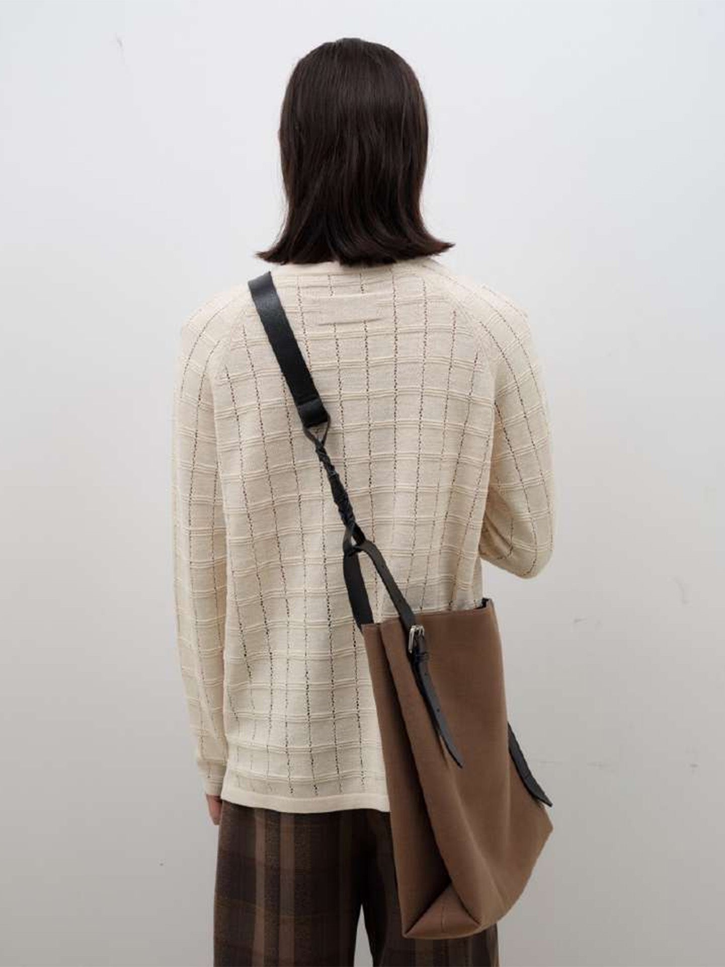 CANVAS CROWN TOTE BAG, Khaki Contrast