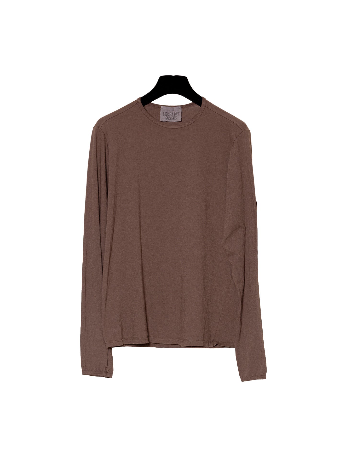 NO.87 ORGANIC COTTON LONG SLEEVE T-SHIRT, Brown