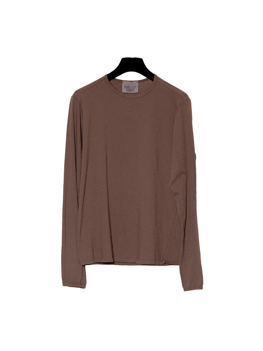 NO.87 ORGANIC COTTON LONG SLEEVE T-SHIRT, Brown