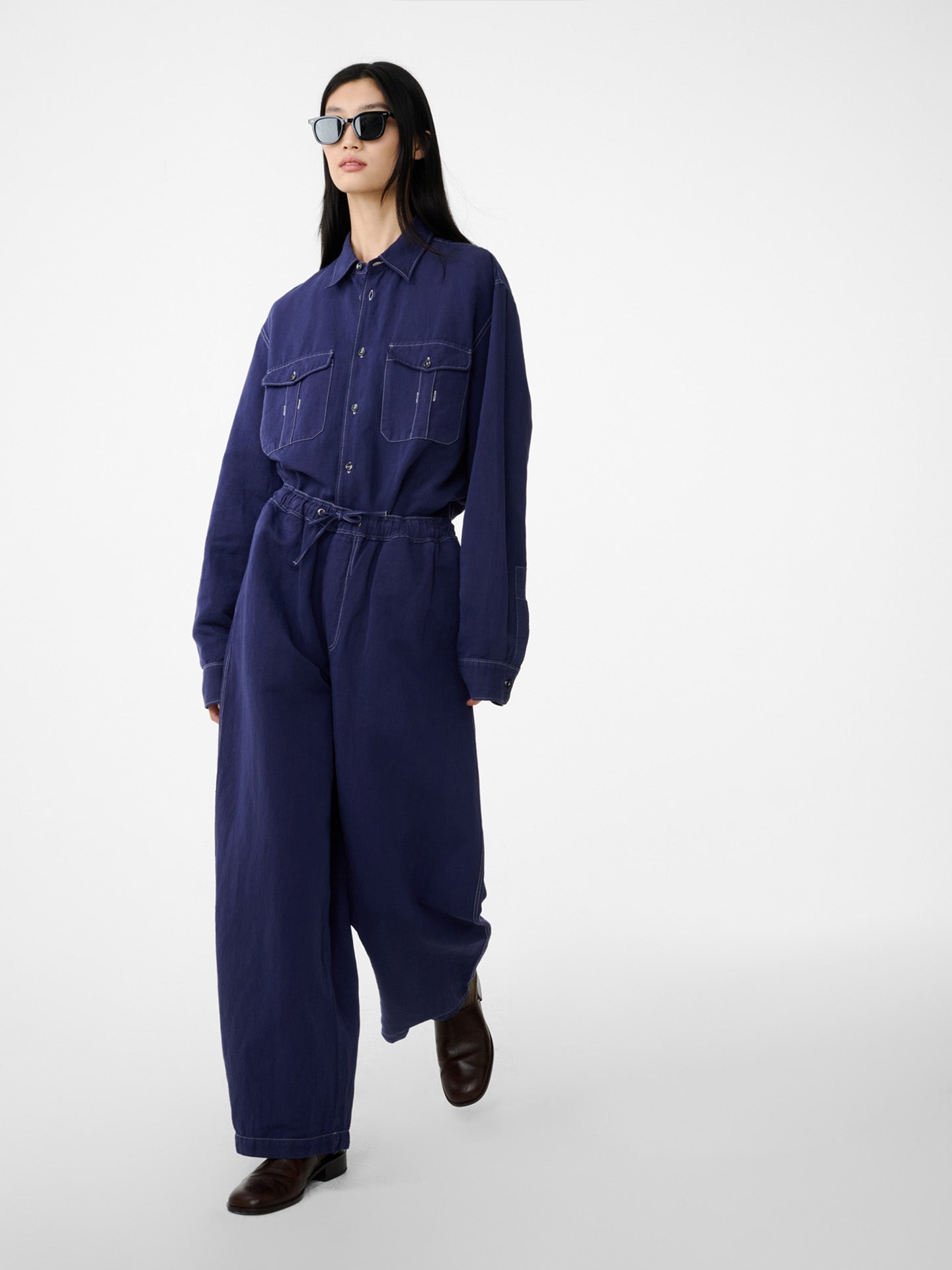 UTILITY POCKET SHIRT, INDIGO