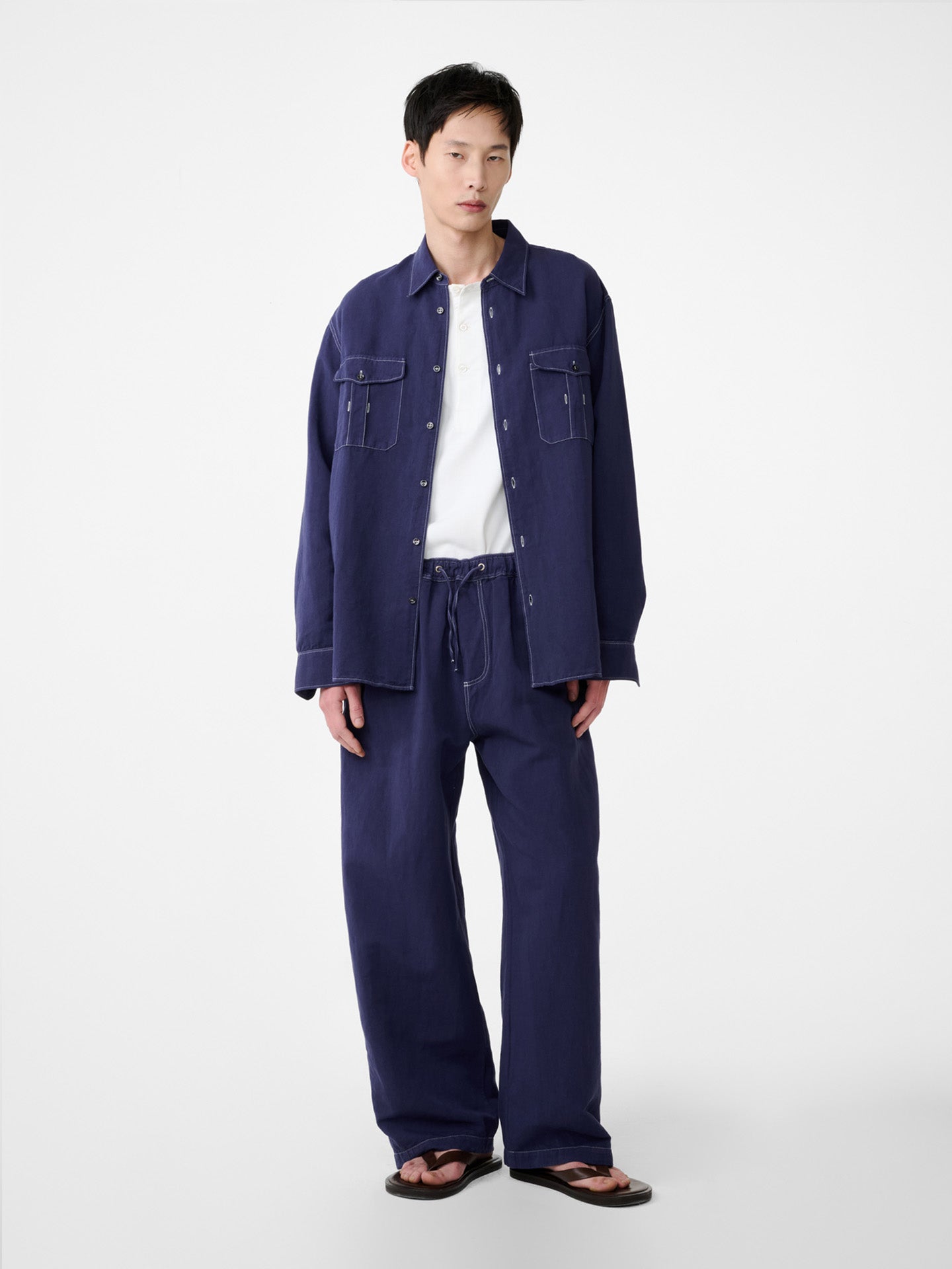 UTILITY POCKET SHIRT, INDIGO