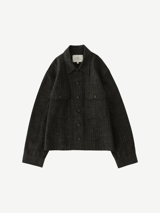 SLIM FIT OVERSHIRT, PEAT