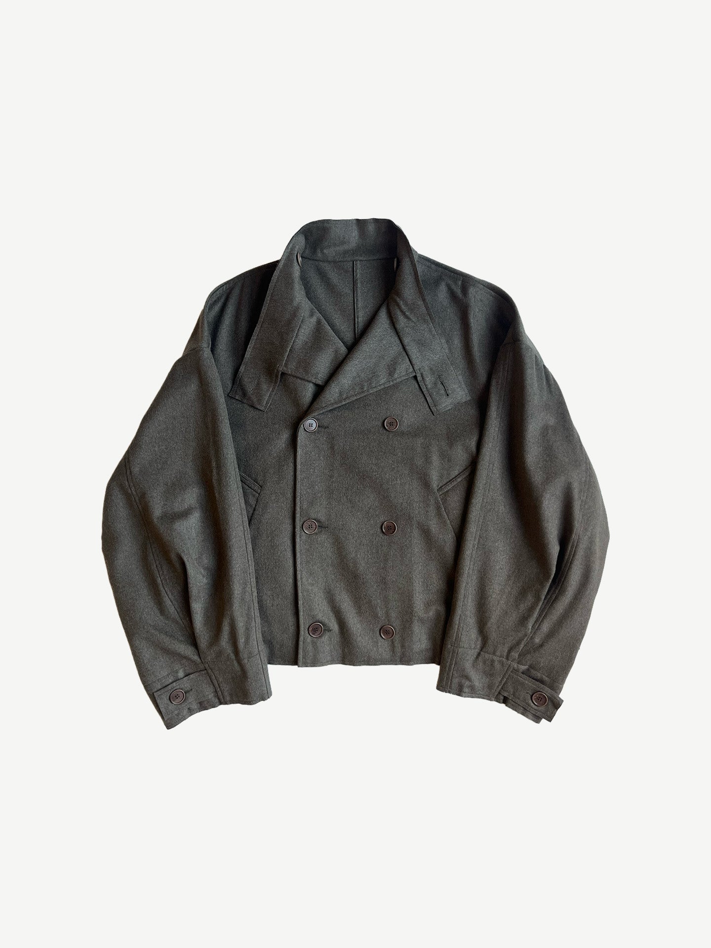 NO.286 HEAVY WOOL CROPPED OVERSIZED JACKET, DUST