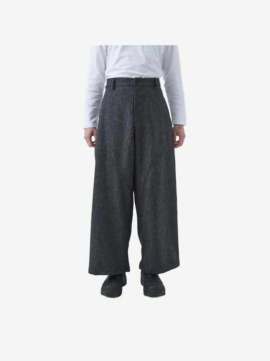CARPENTER TROUSER, CHARCOAL HERRINGBONE