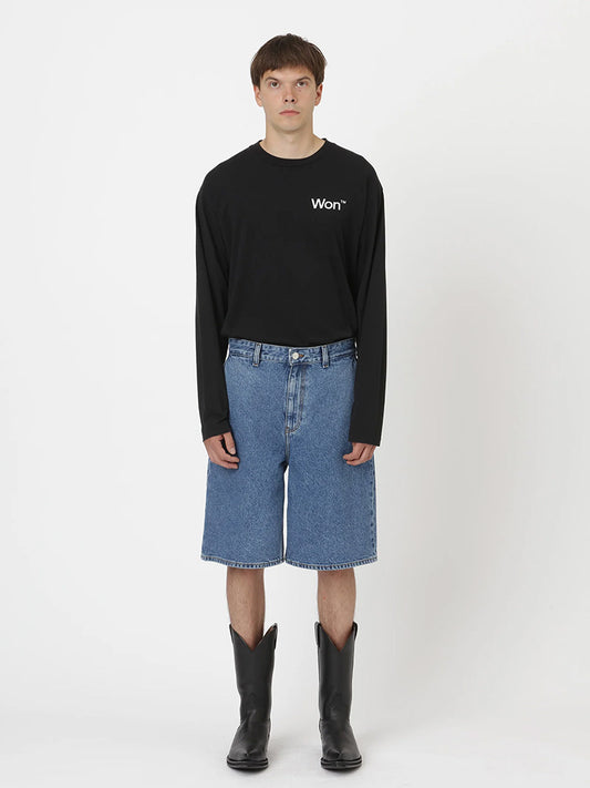 KYLE DENIM SHORTS, Blue
