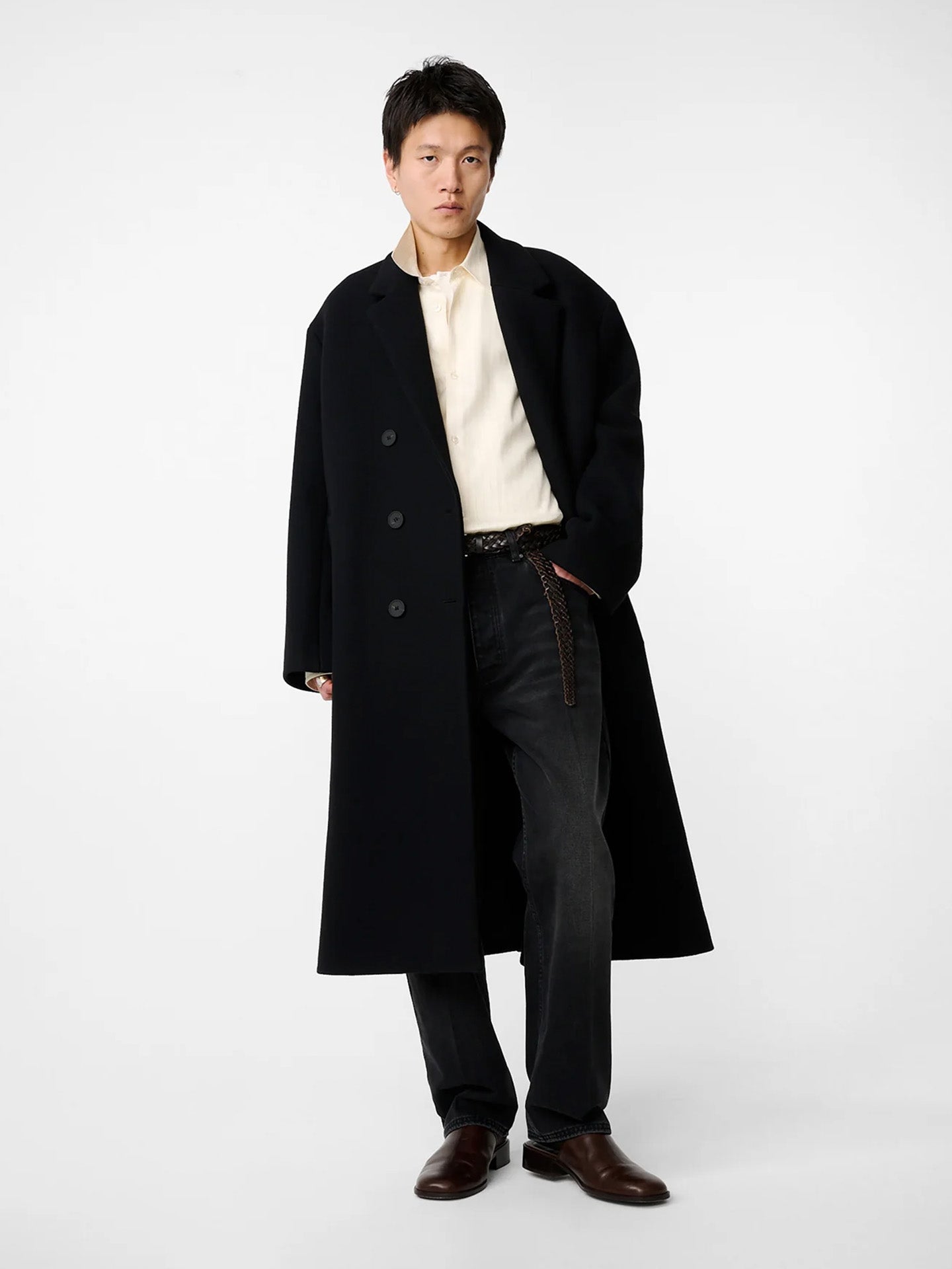 BOXY OVERSIZED SHIRT, AMBER STRIPE