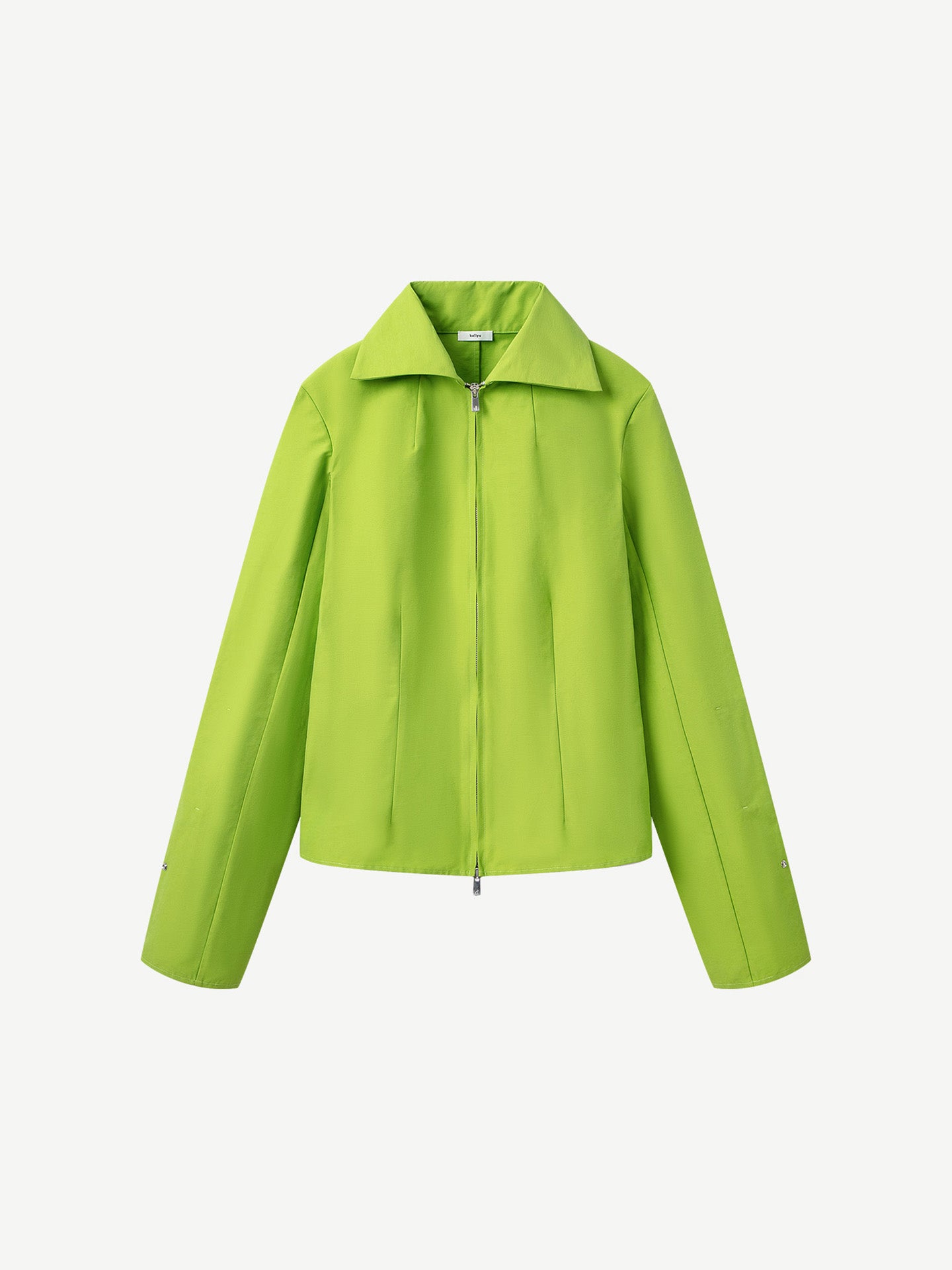 STRUCTURED SPREAD COLLAR SHIRT, BRIGHT GREEN