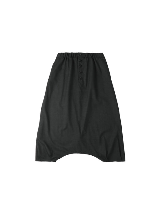 GLEN PLAID SAROUEL PANTS, Dark Grey