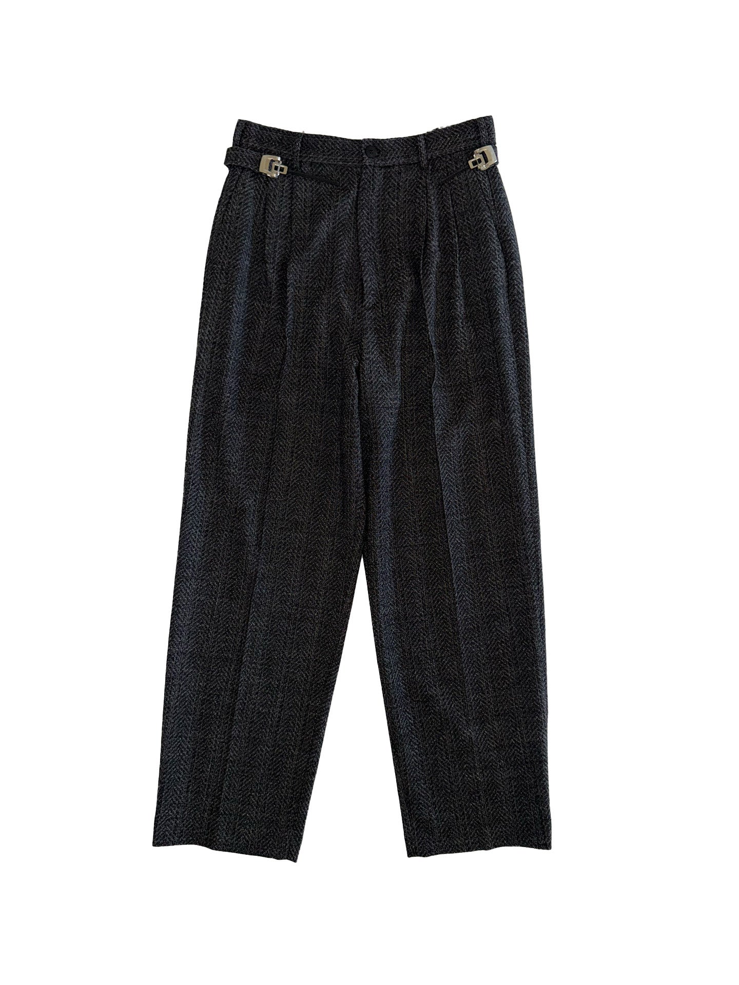 REGOLATORE DOUBLE PLEATS, Black