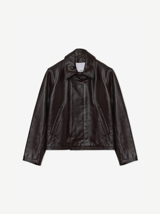 FOLD BLOUSON, DARK BROWN
