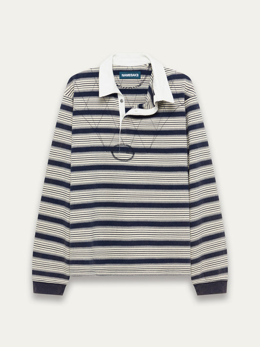 BECKHAM LS POLO SHIRT, Ivory Ink