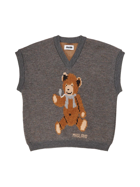 TEDDY BEAR VEST, Hazelnut