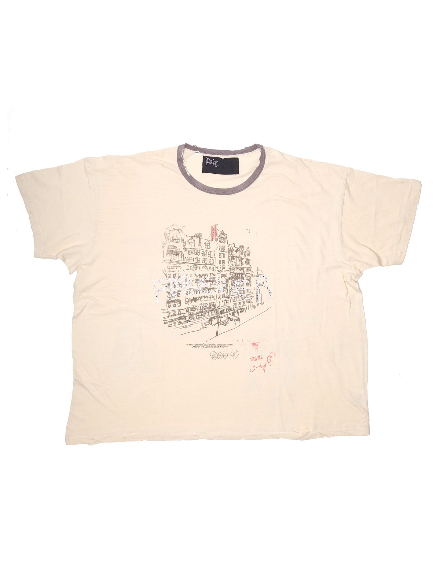 CHELSEay HOTEL TEE, Vintage Cream