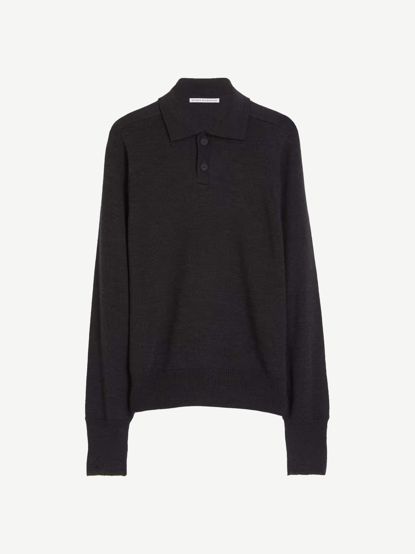 POLO SHIRT JUMPER, COAL