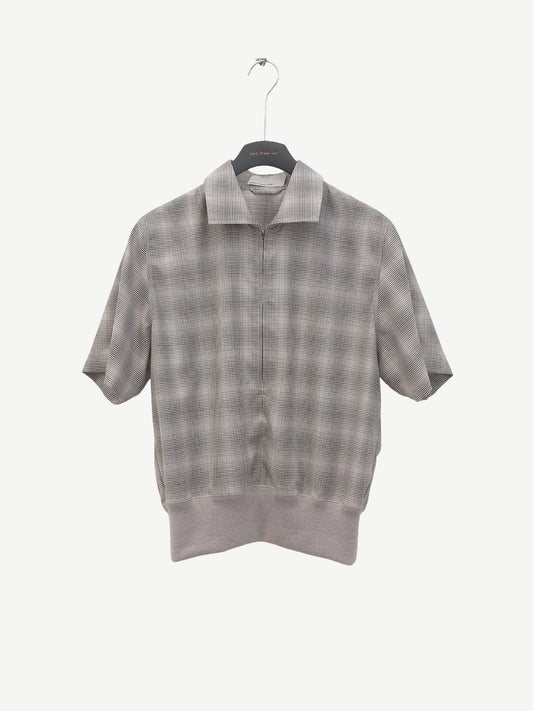 SEDIMENTARY SHIRT, Linen Houndstooth