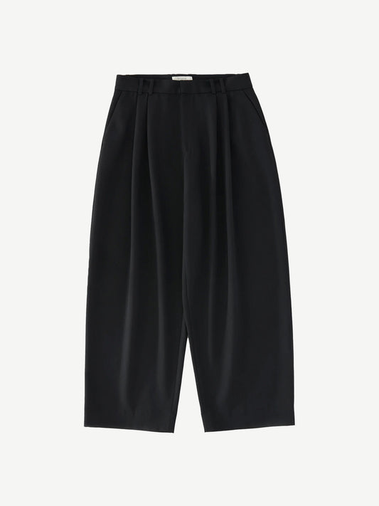 DOUBLE PLEAT VOLUME PANT, BLACK