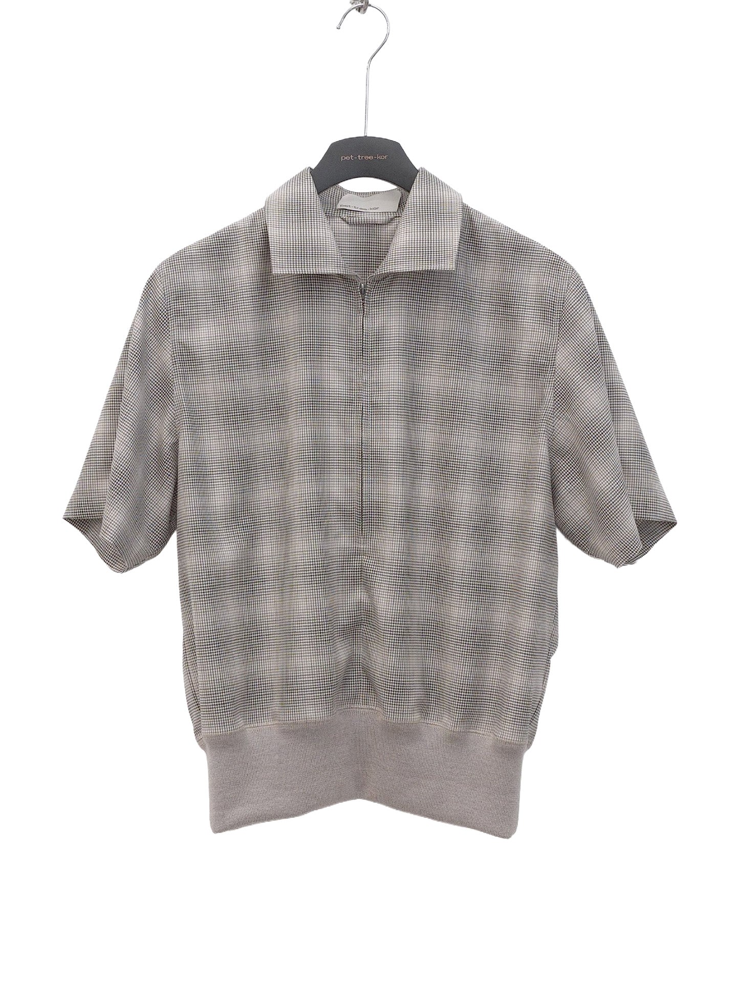 SEDIMENTARY SHIRT, Linen Houndstooth