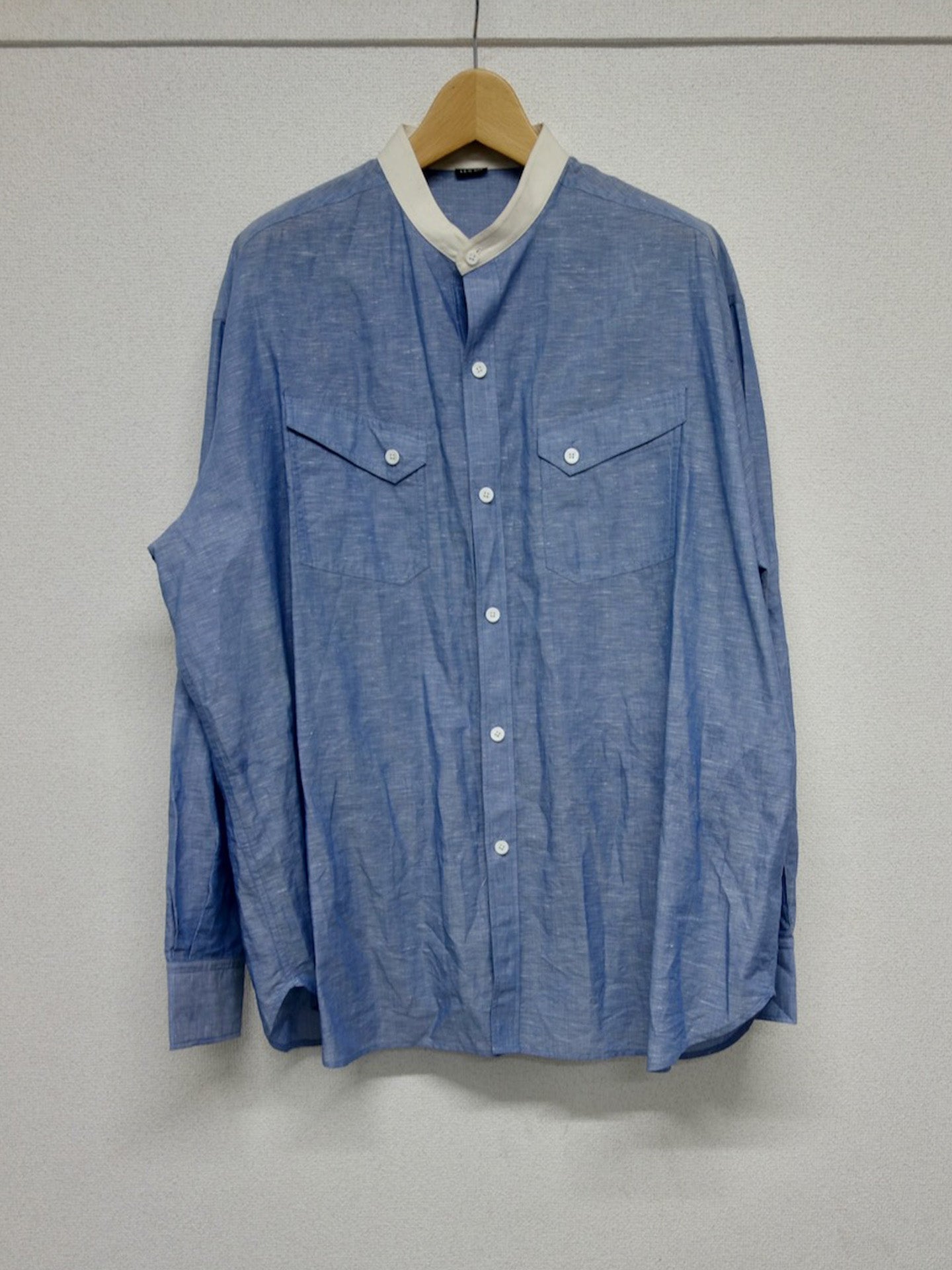 POCKET MUSLIN SHIRT, Blue