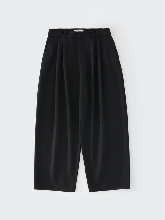 DOUBLE PLEAT VOLUME PANT, Black