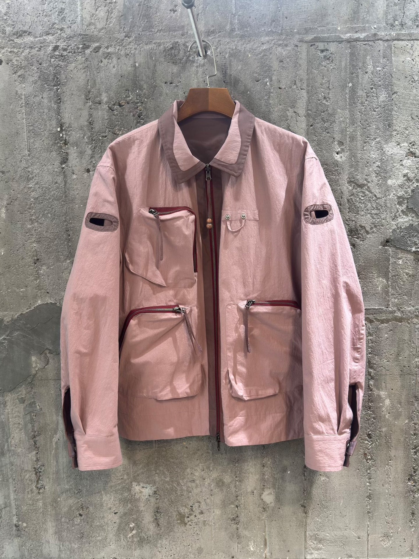 FANG JKT (REVERSIBLE), Pink Brown