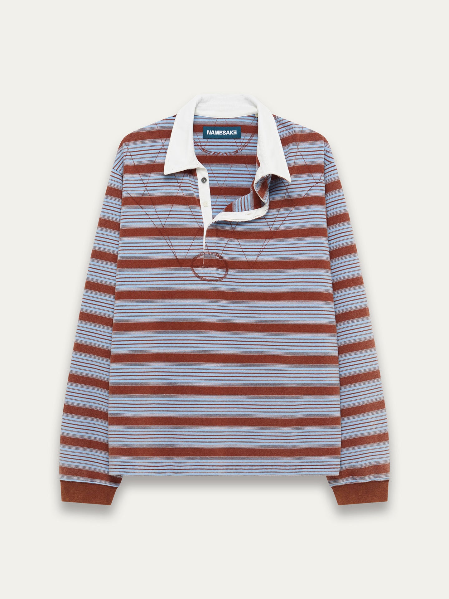 BECKHAM LS POLO SHIRT, Sepia Horizon