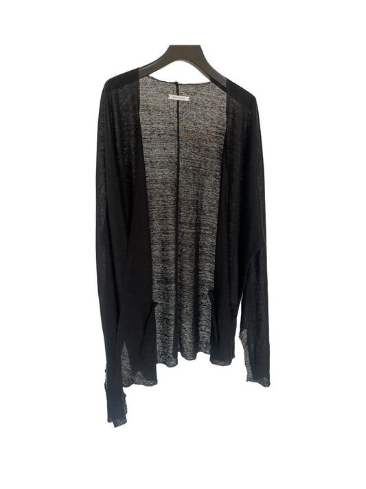 BASIC LONG SLEEVE CARDIGAN, BLACK