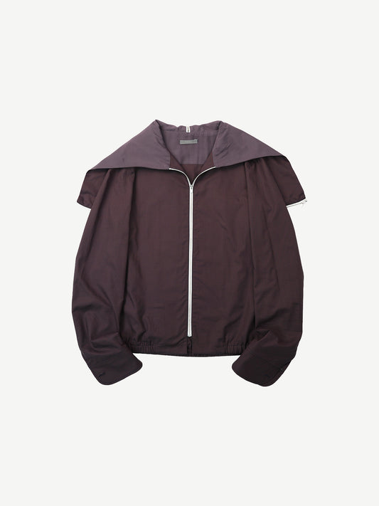 LIGHT HOODED ZIP-UP, PURPLE