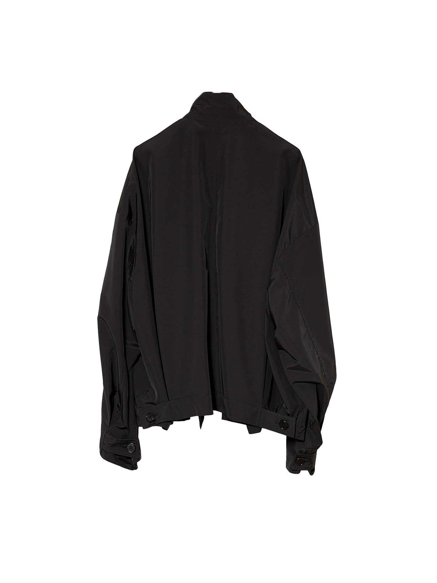 NO.286 RAINSYSTEM WOOL CROPPED JACKET, Black