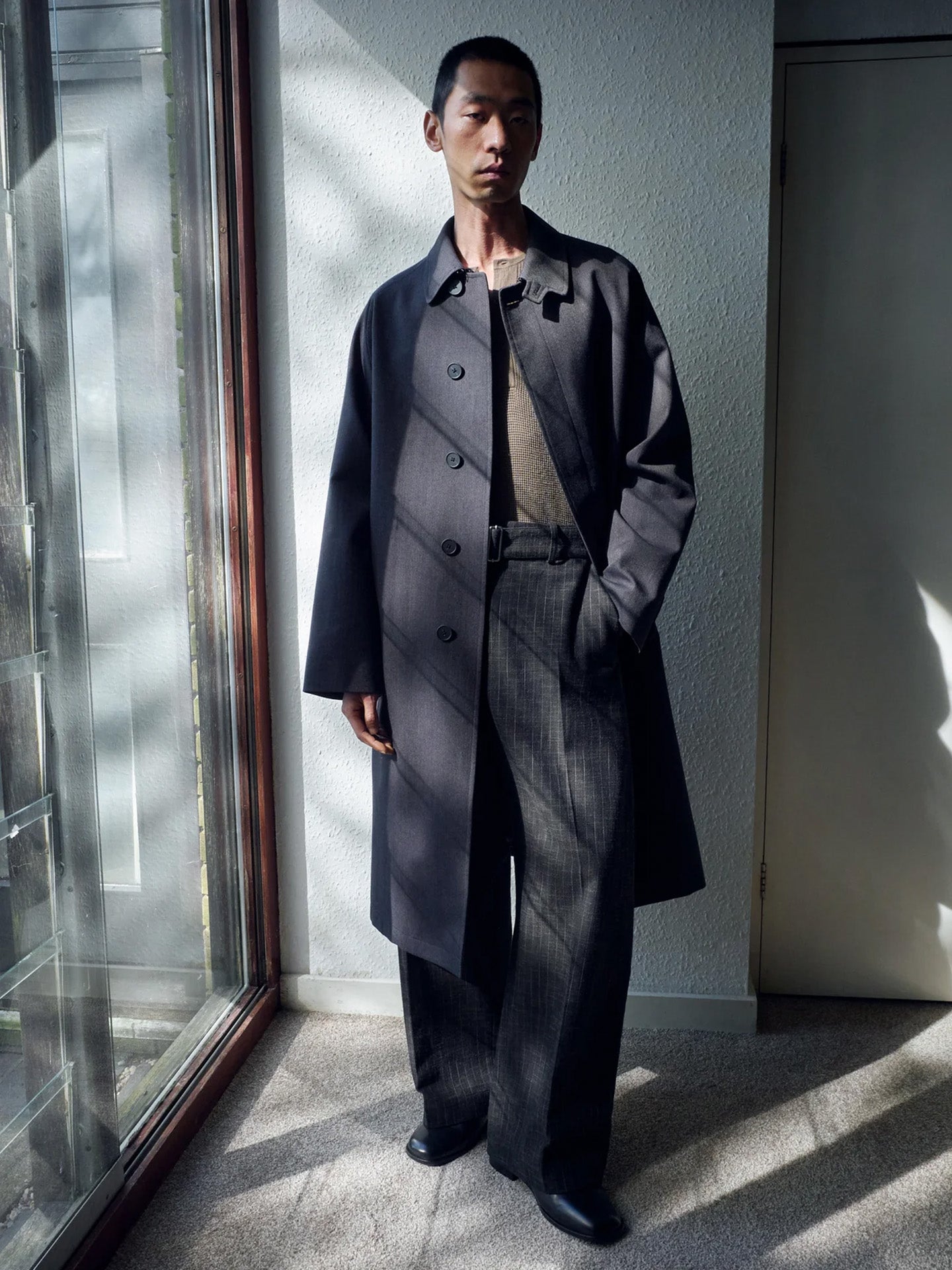 BELTED PANT, PEAT