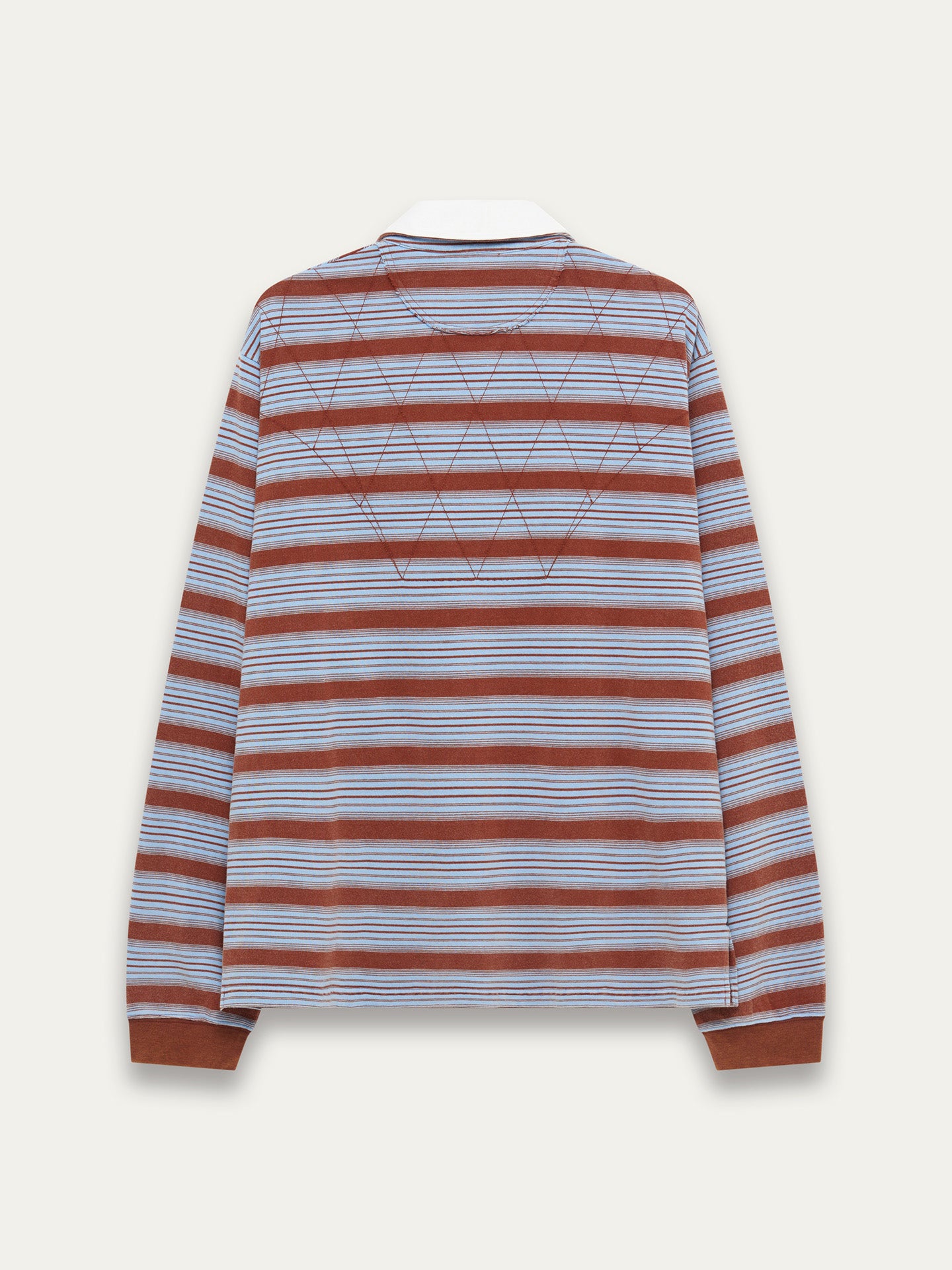 BECKHAM LS POLO SHIRT, Sepia Horizon