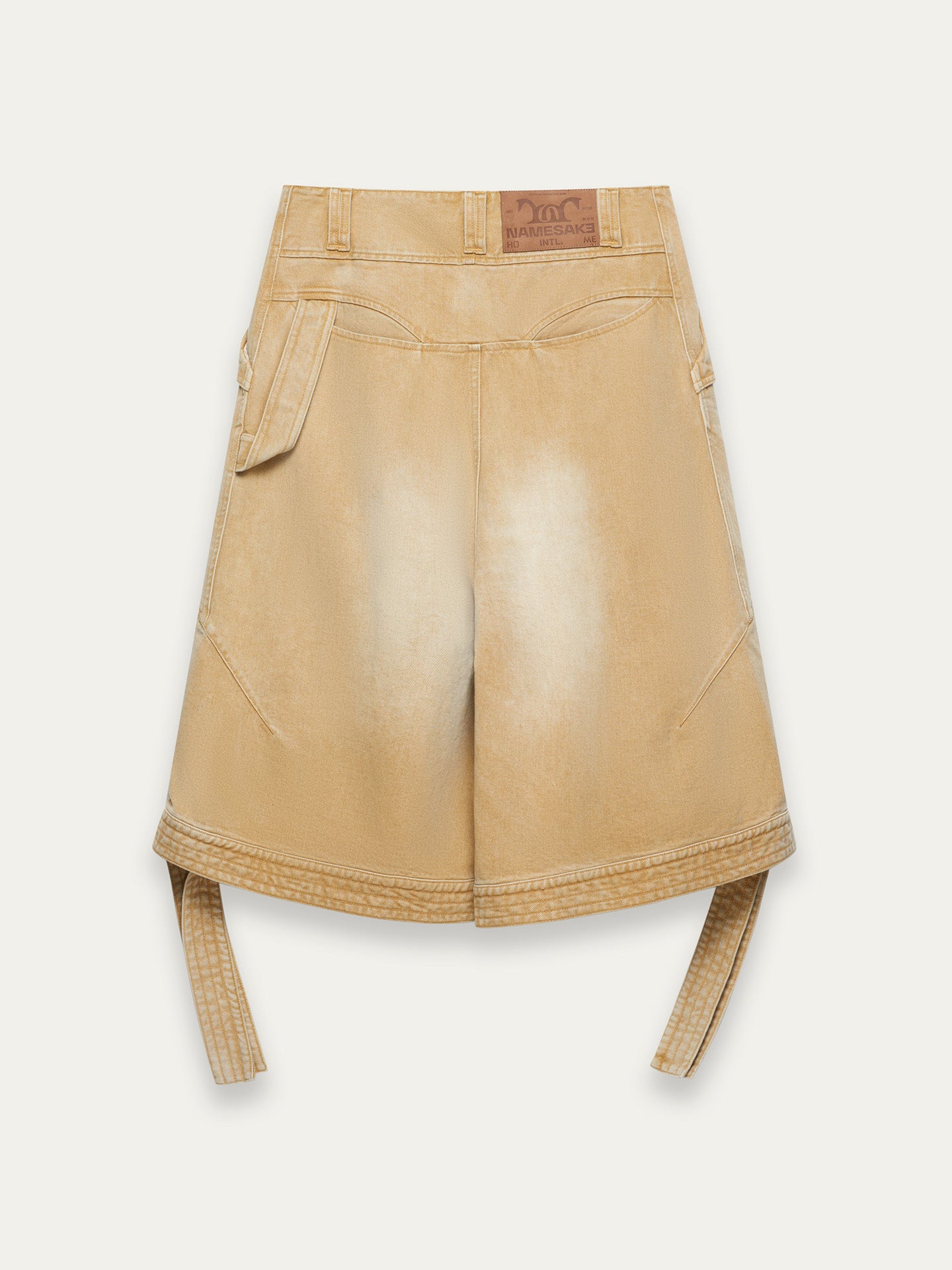 BECKHAM CARGO DENIM SHORTS, Coke Tan