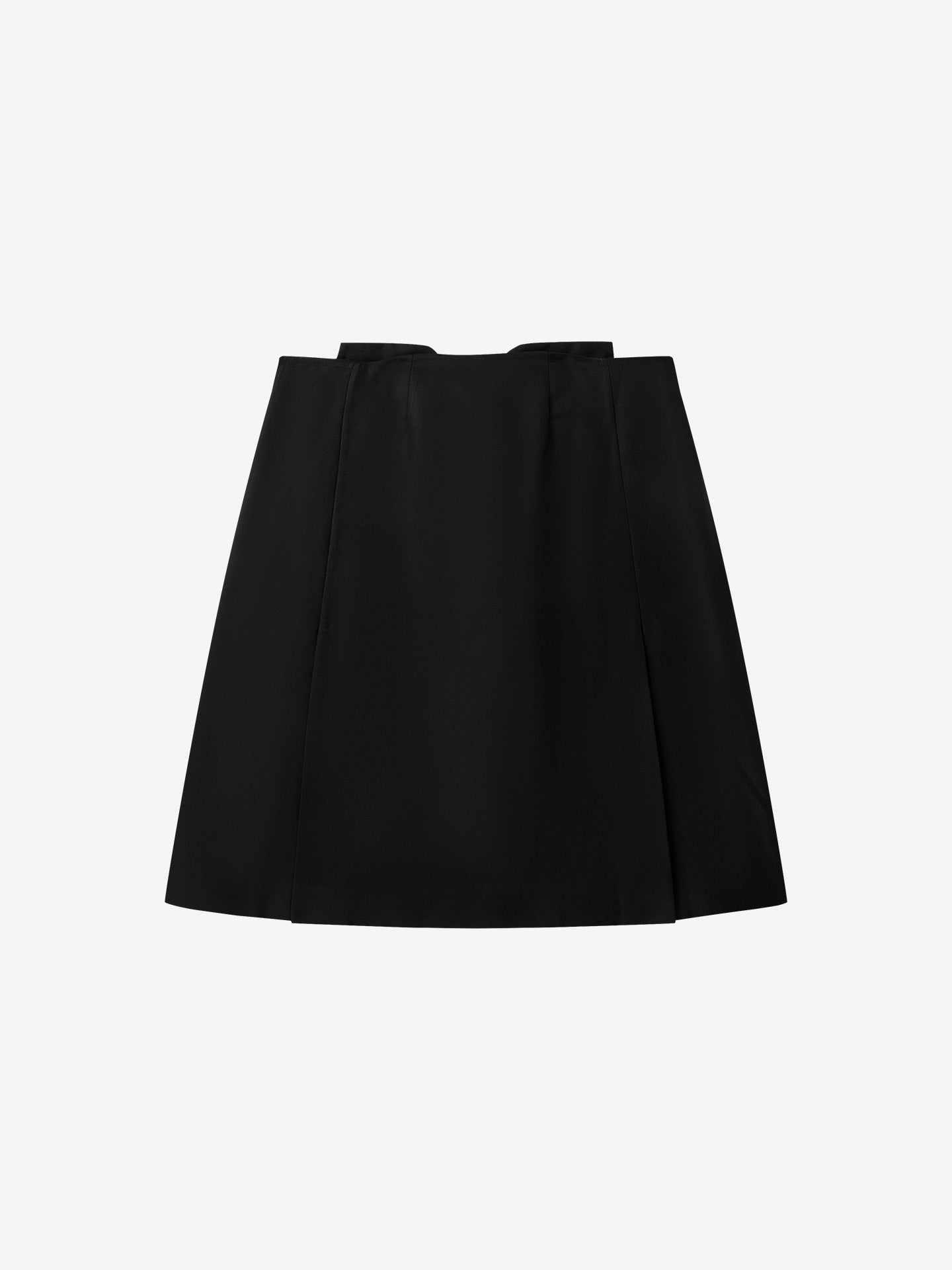 FILE SKIRT, BLACK