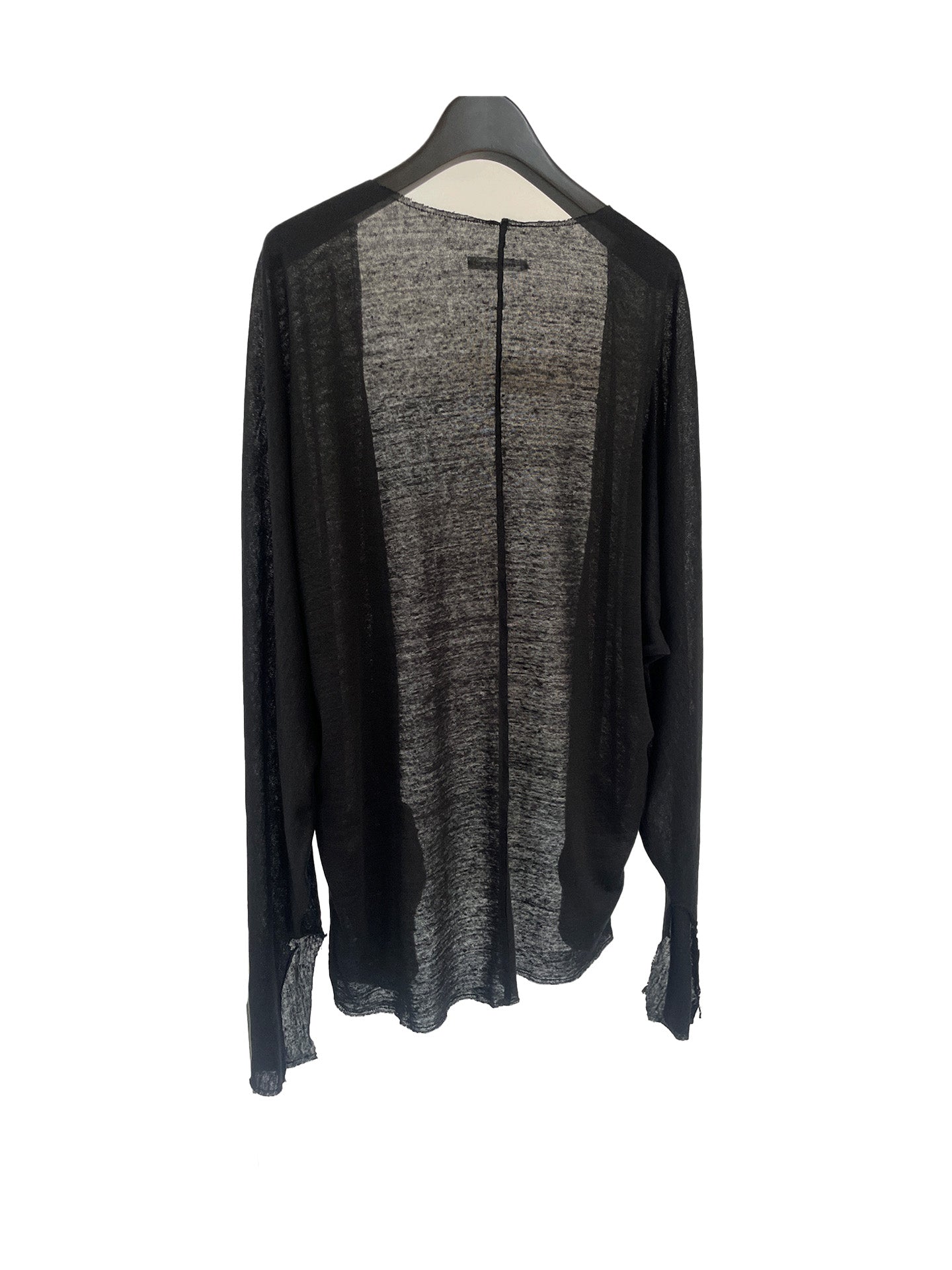 BASIC LONG SLEEVE CARDIGAN, BLACK