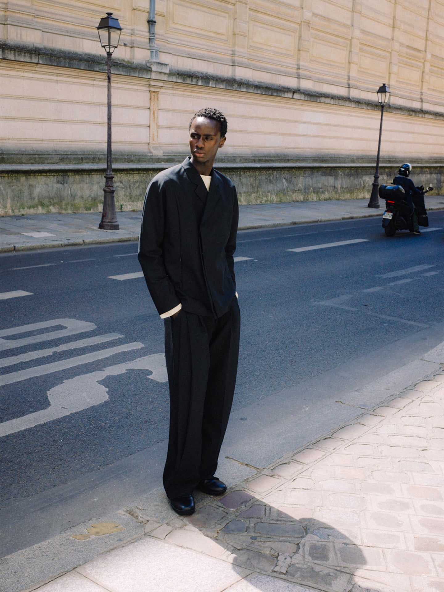 VAALS TAILORED BLAZER, SPACE BLACK