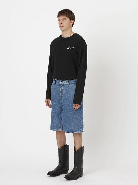 KYLE DENIM SHORTS, Blue