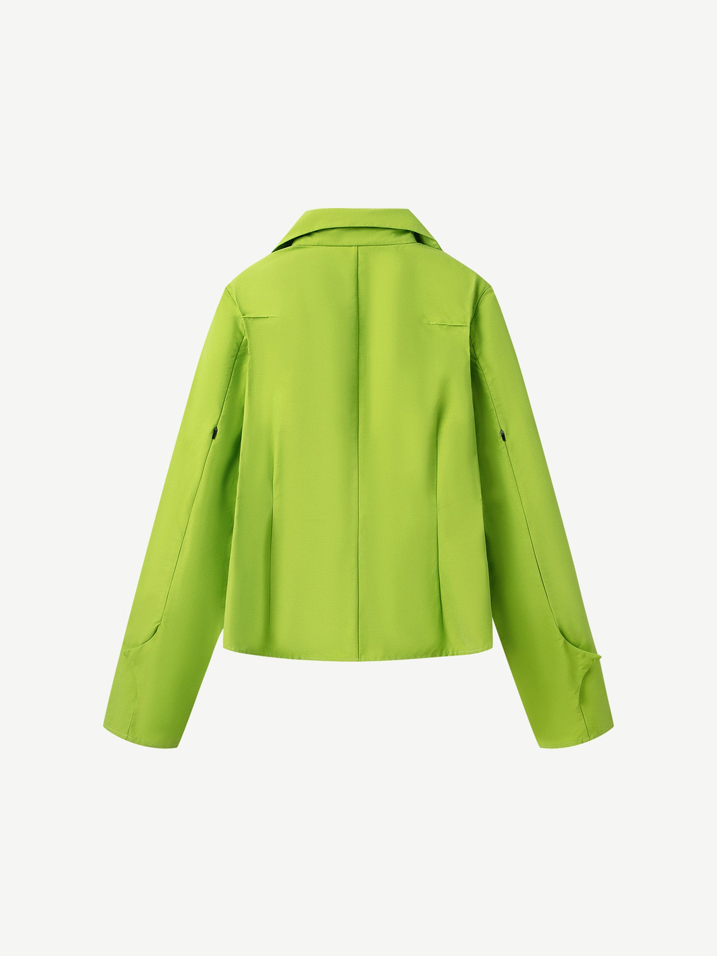 STRUCTURED SPREAD COLLAR SHIRT, BRIGHT GREEN
