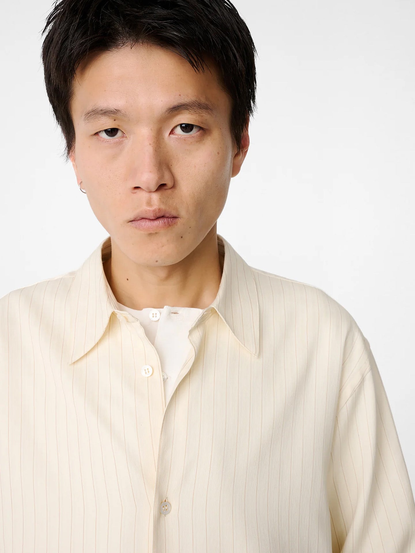 BOXY OVERSIZED SHIRT, AMBER STRIPE