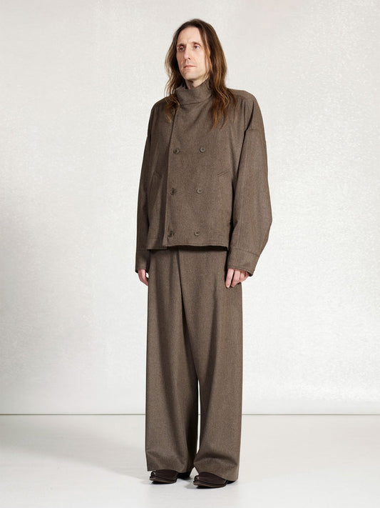 NO.286 HEAVY WOOL CROPPED OVERSIZED JACKET, DUST