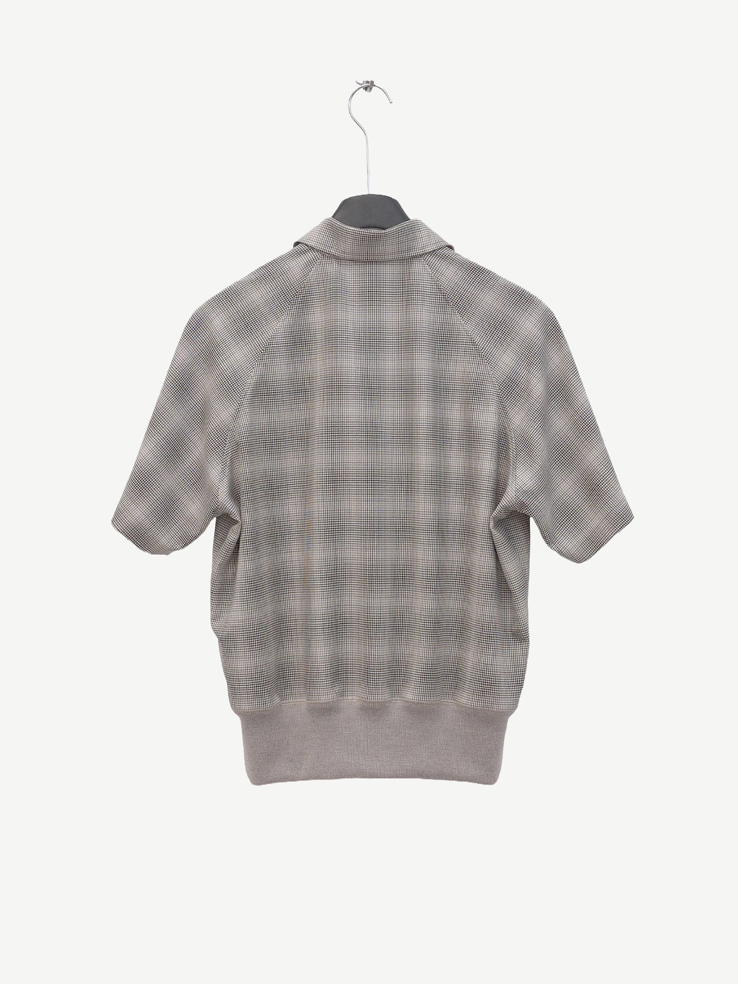 SEDIMENTARY SHIRT, Linen Houndstooth