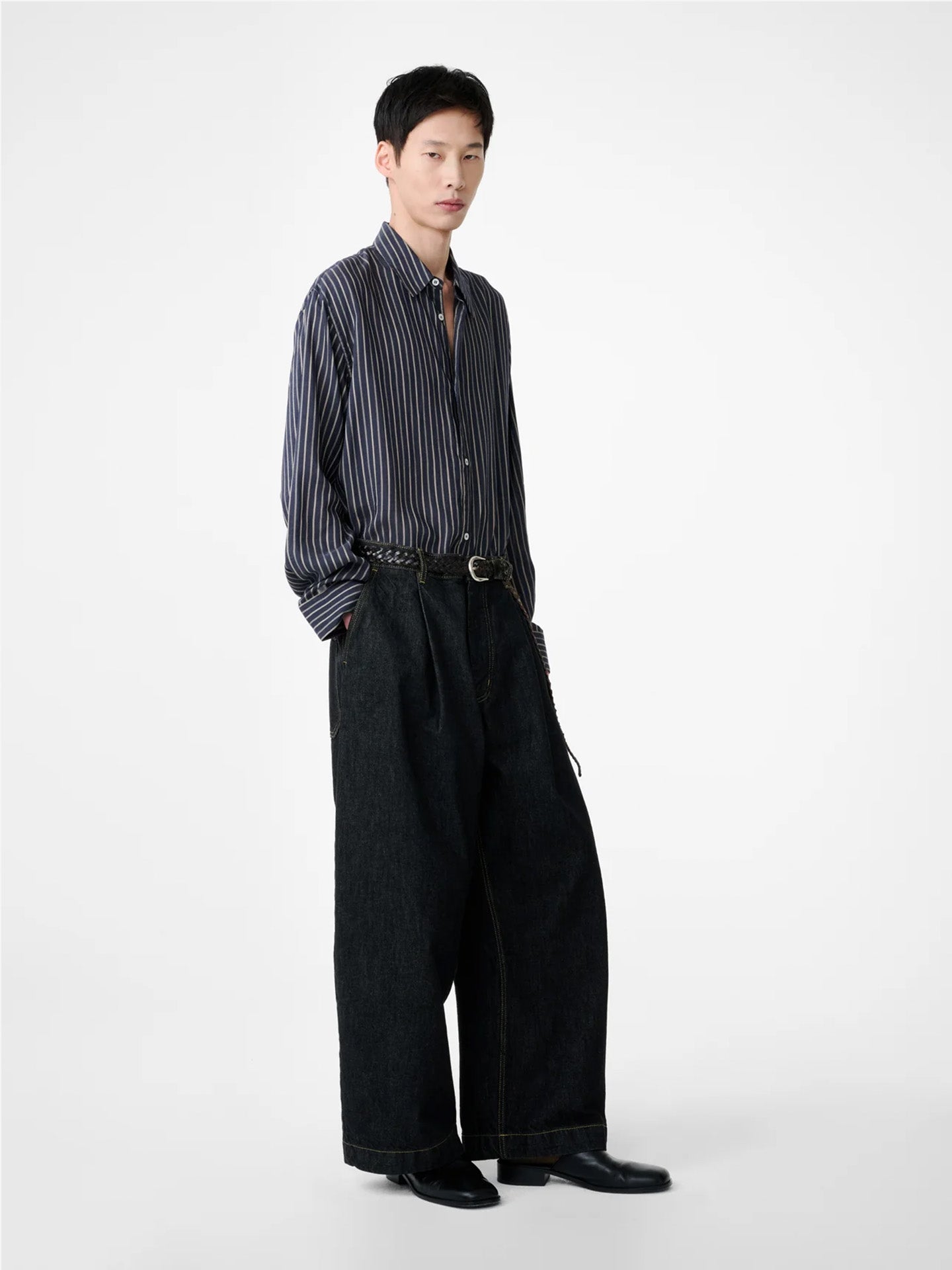 SINGLE PLEAT PANT, BLACK